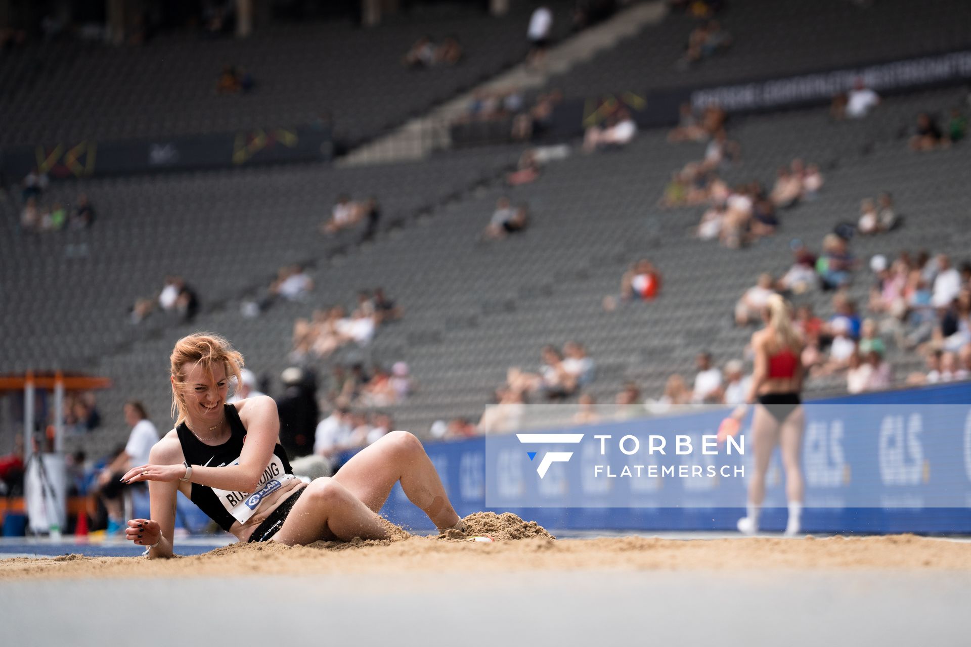 Nathalie Buschung (Eintracht Frankfurt e.V.) waehrend der deutschen Leichtathletik-Meisterschaften im Olympiastadion am 25.06.2022 in Berlin